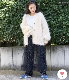 フリークスストア　長袖カーディガン　シャギーのサムネイル