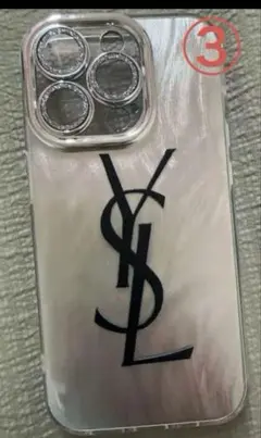 ♡ʾʾ様YSLロゴデザイン iPhone15plus用ケース