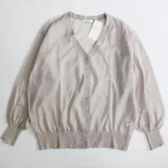 【新品・未使用】 アースミュージックアンドエコロジー ラメVネックカーディガン