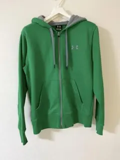 【アンダーアーマー】 グリーン パーカー　SMサイズ（165〜170）