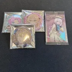 にじさんじ　夕陽リリ　伏見ガク　家長むぎ　椎名唯華　缶バッジ　ウエハース