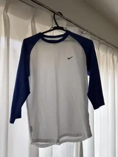 Nike ラグランスリーブ Tシャツ ホワイト/ネイビー