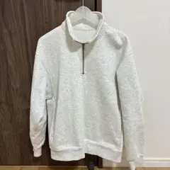 GUレディース ハーフジップトレーナー 白 Sサイズ