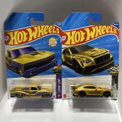 ホットウィール ゴールド ミニカーセット 2台