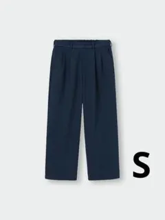 gu チノツータックバギースラックス　ネイビー　Sサイズ