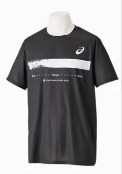 【新品 Lサイズ タグ付】ASICS 東京マラソン 2026 Tシャツ ブラック