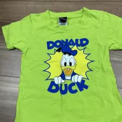 ドナルドダック Tシャツ 蛍光グリーン