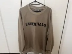 ESSENTIALS ベージュ トレーナー スウェット L