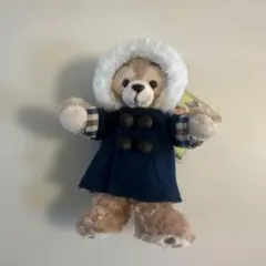 ディズニーシー　ダッフィーぬいぐるみバッチ　2017 モッズコート紺