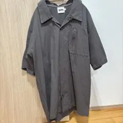 MOPS オープンカラーシャツ　グレー Lサイズ