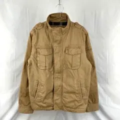 アバクロ センチネルジャケット ユーティリティ 裏地フランネル ミリタリー 古着