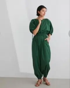 STYLEMIXERスタイルミキサー バルーンスリーブオールインワン グリーン
