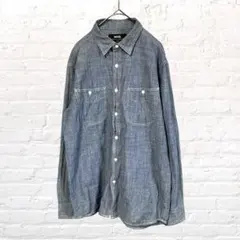 11570 wmb ワークマン デニムシャツ トップス M 綿100% 古着