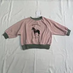 しまむら soft cheese パイル トレーナー 100