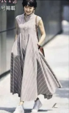 ロンハーマン別注✨ebure ロングワンピース　チェック柄 極美品】ebure エブール チェック柄 ロングワンピース 36 完売品