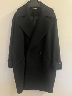 【sakayori 】ブラック ダブルブレスト コート（レディース）