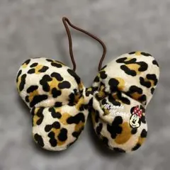 ミニーマウス ヒョウ柄リボン