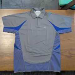 YONEX テニスウェア ポロシャツ ハーフジップ グレーのサムネイル