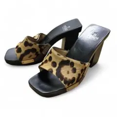 ★超人気★フェンディ　サンダル　ミュール　デニム　フラワーモチーフ　22.5 ☆超人気☆フェンディ サンダル ミュール デニム フラワー