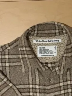 ホワイトマウンテニアリング ビッグチェックシャツ