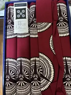 座布団カバー エンジと白色（茶色）の幾何学模様　5枚組