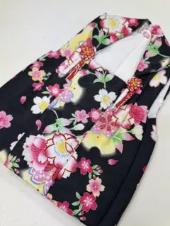 黒地 花柄 被布着　新品