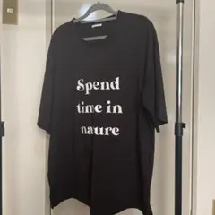 黒 オーバーサイズ Tシャツ メッセージ