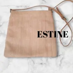 【送料込み】ESTINE　エスティーヌ　ポシェット　サコッシュ　オレンジベージュのサムネイル