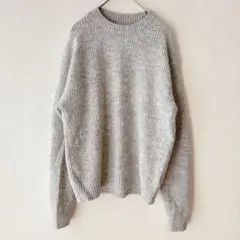 美品 H&M エイチアンドエム ニット セーター グレー リブ編み 長袖