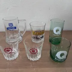 Suntory ビールマグとウィスキーグラス6点セット