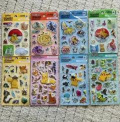 韓国ダイソー　ポケモンウォーターシール　ぷっくりシール