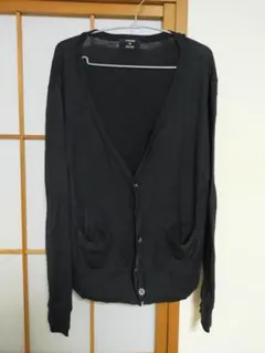 【売り尽くし】CABANE de ZUCCA　ズッカ　カーディガン　黒　変形のサムネイル