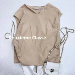 Deuxieme Classe リネン混フレンチスリーブ ベージュのサムネイル