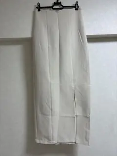 【中古品】　GRL　スリットナロースカート　アイボリー　gm530a　L　おまけ