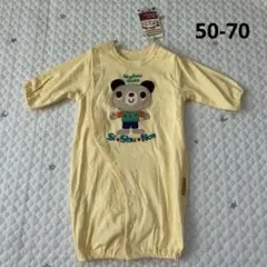 【6263】シシュノン　長袖ロンパース　2wayオール　50〜70cm 新品