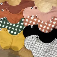 ベビー スタイ 8枚セット konny コニー リバーシブルあり