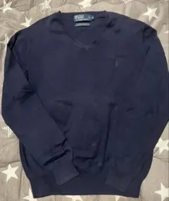 Polo by Ralph Lauren Vネックニット ネイビー XL