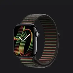 AppleWatch42mmBlackUnity スポーツループーユニティリズム