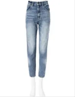 大人気！グレイル ハイウエスト テーパードデニムパンツ ストレートパンツ