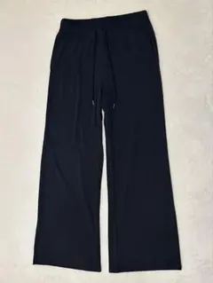 GU リブプルオンパンツ(丈標準68〜72cm) ブラック 黒 L