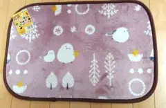 【新品】シマエナガ マルチマット 約40×60cm ピンク
