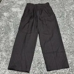 スラックス ストライプ ネイビー