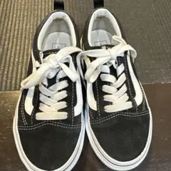 Vans キッズスニーカー ブラック/ホワイト