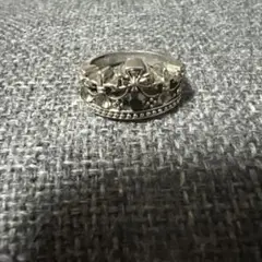 シルバー　王冠デザイン　指輪