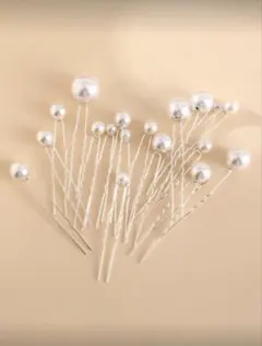 パール付きヘアピン