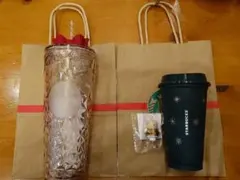 スタバ ホリデー2025 コールドカップタンブラーリボン リユーザブルカップ