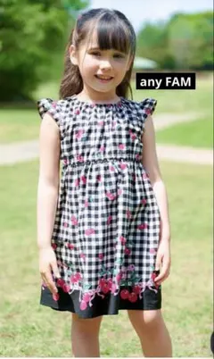 ANY KIDS サクランボ柄 ワンピース 110cmのサムネイル