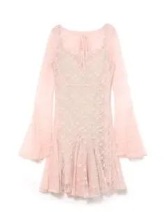 正規品】andmary Cereza lace mini dress pink - メルカリ