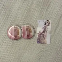 東雲絵名 グリッター 缶バッジ 2点セット＋特典