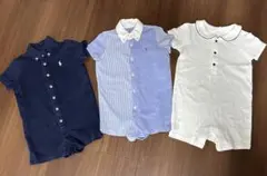 カバーオール3点セット ラルフローレン ユニクロ　75cm80cm